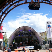B&uuml;hnendach; Stadtfest; Show; Big Band; Orchester; Veranstaltungstechni