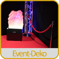 Event-Deko, Ausstattung und roter Teppich