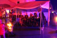 Eventbeleuchtung; Mittelalterfest; Ritterturnier; LED-Fluter