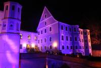 Illuminiert; Schloss; Mittelalter; Wertingen; Augsburg; Lichttechnik