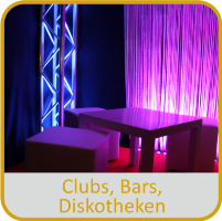 Ausstattung und Veranstaltungstechnik für Diskotheken, Clubs und Bars